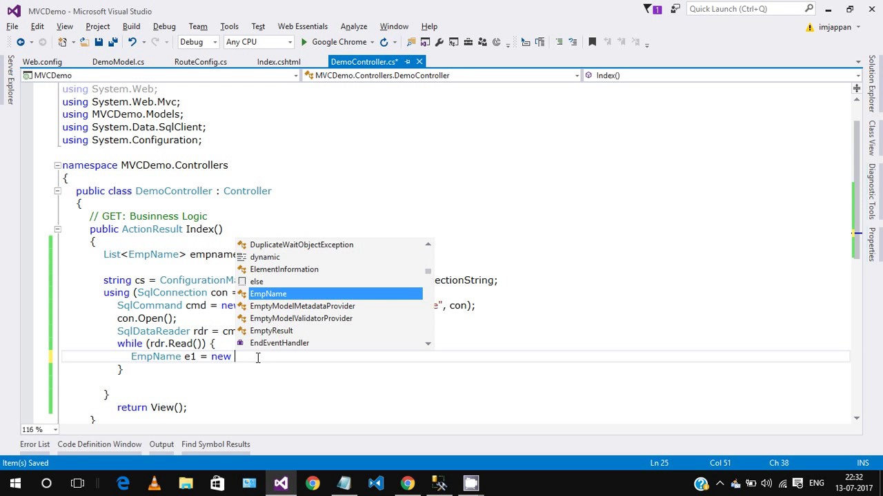 MVC in Asp.net |  drop-down list dynamically using database