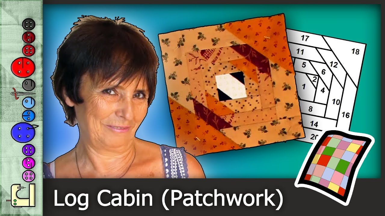 Cómo hacer un Log Cabin (Patchwork) [Tutorial]