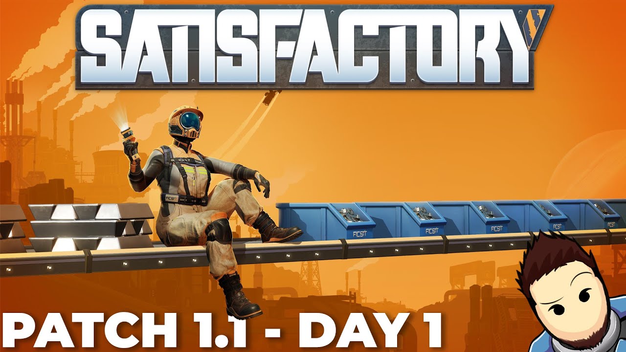 Satisfactory 1.1 Gameplay | Chill New Playthrough Day 1