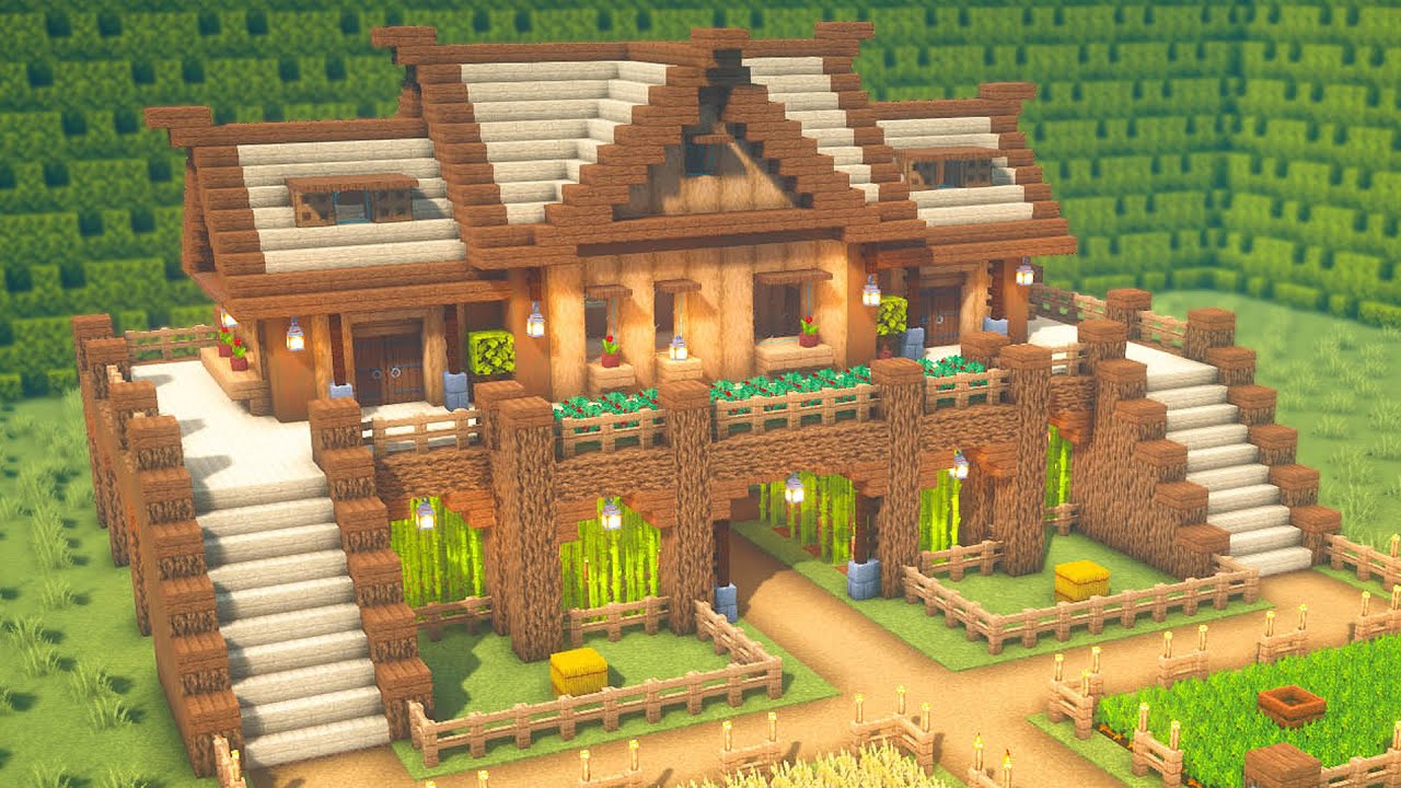 Minecraft: How To Build a Survival Base (Wooden House) Tutorials [#45] | 마인크래프트 건축, 야생 기지