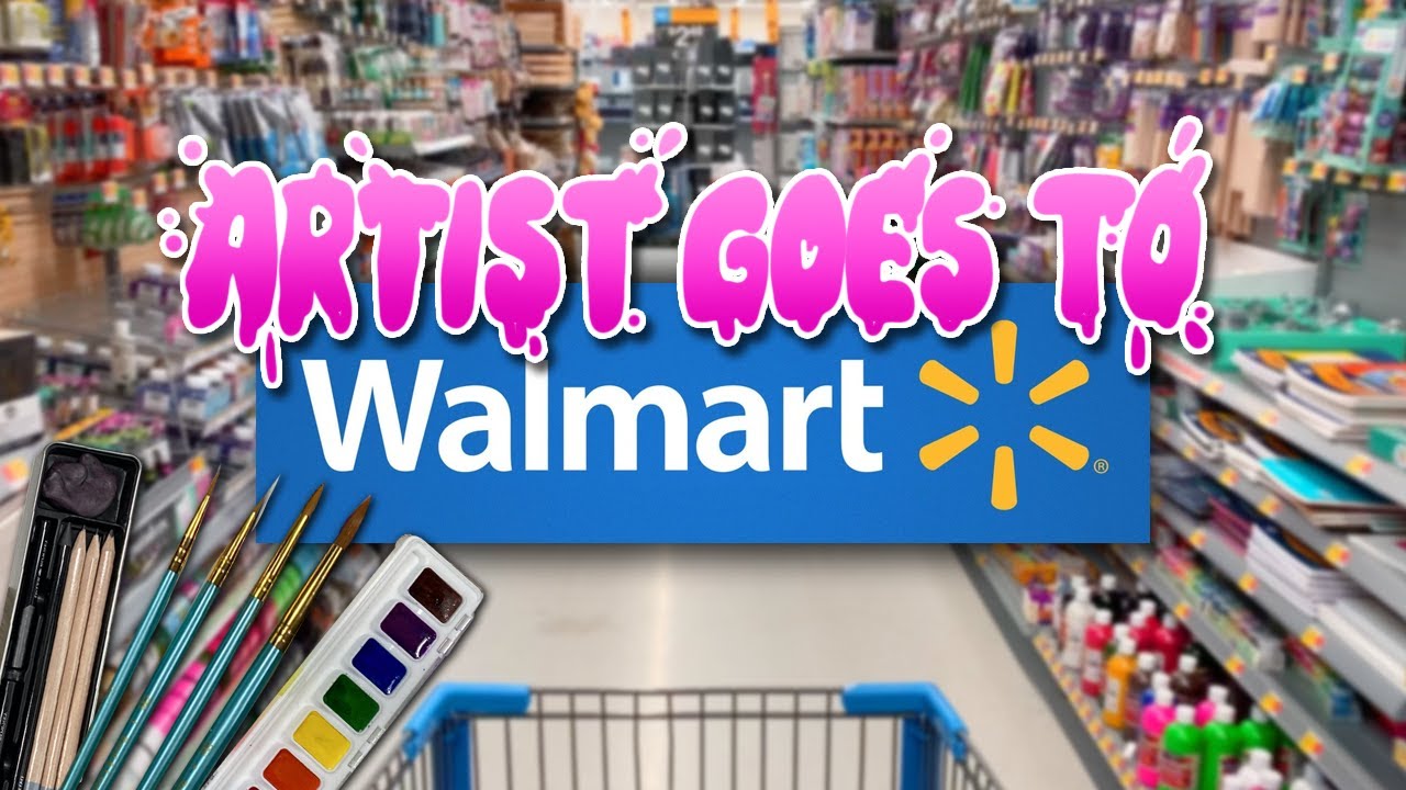 Профессиональный художник покупает расходные материалы в WALMART...