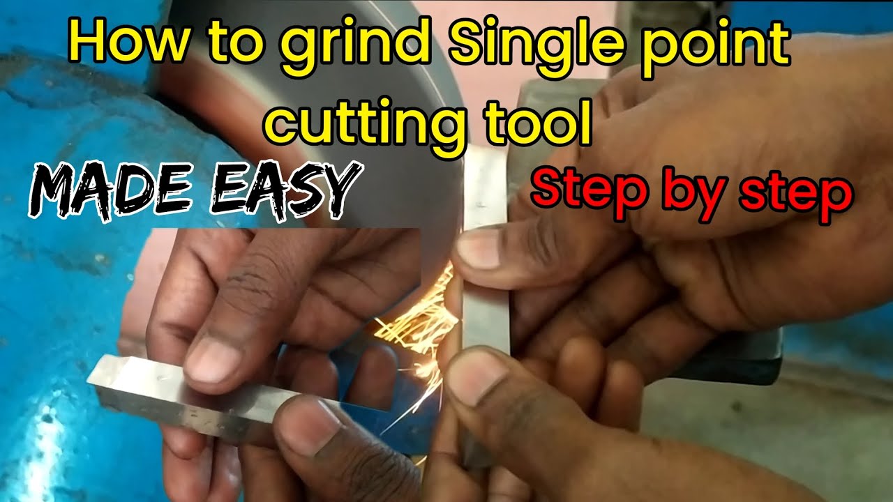 How to grind h.s.s tool (orthogonal cutting tool) Hss Tool को ग्राइंड कैसे करें | @uttamkumar9456