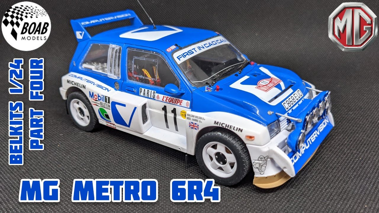 Раллийный автомобиль MG Metro 6R4 Group B — Часть 4 — Финал — Сборка модели Belkits 1/24