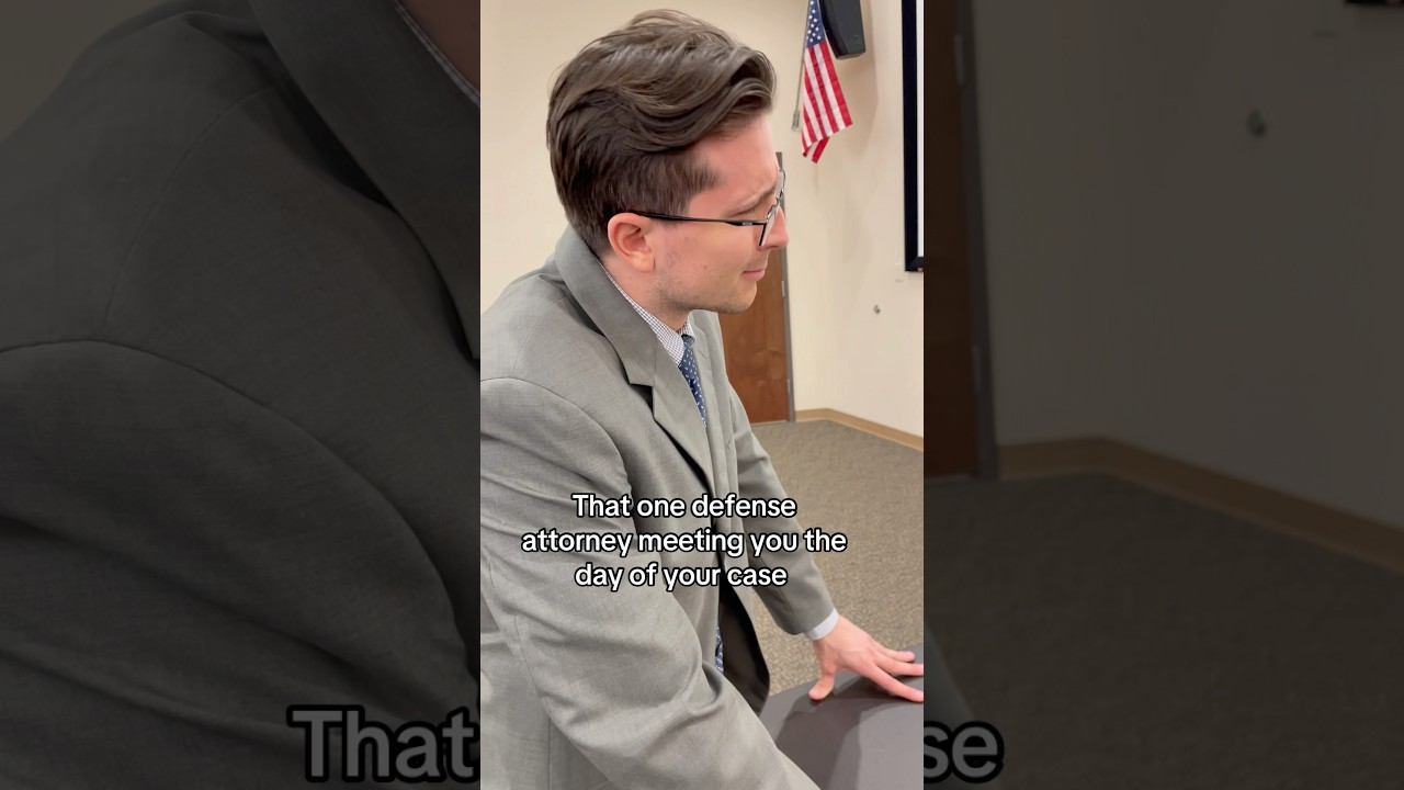 That one defense attorney meeting you the day of your case #shorts #law