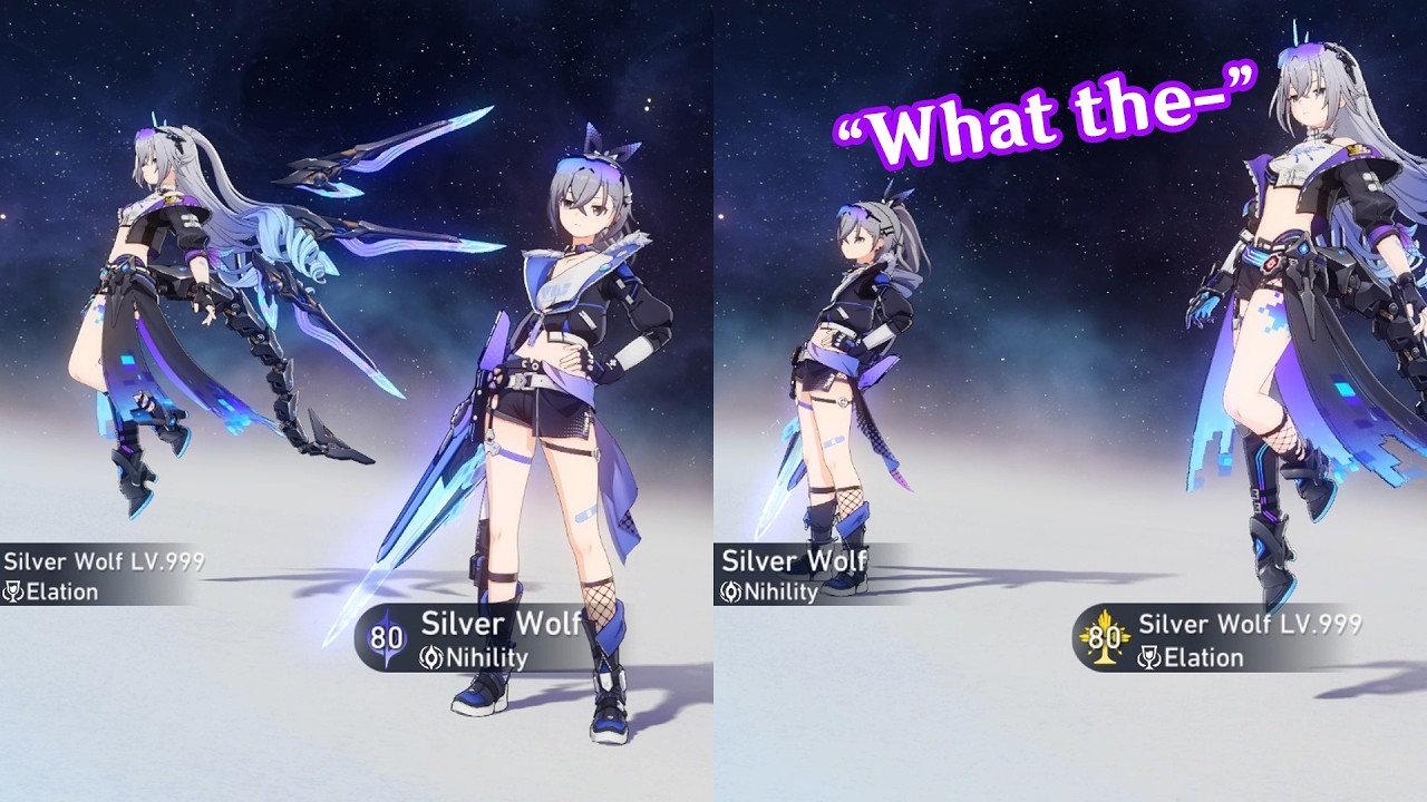 Silver Wolf 999 reaction when added w/ Herself 😭 | Honkai Star Rail v4.2