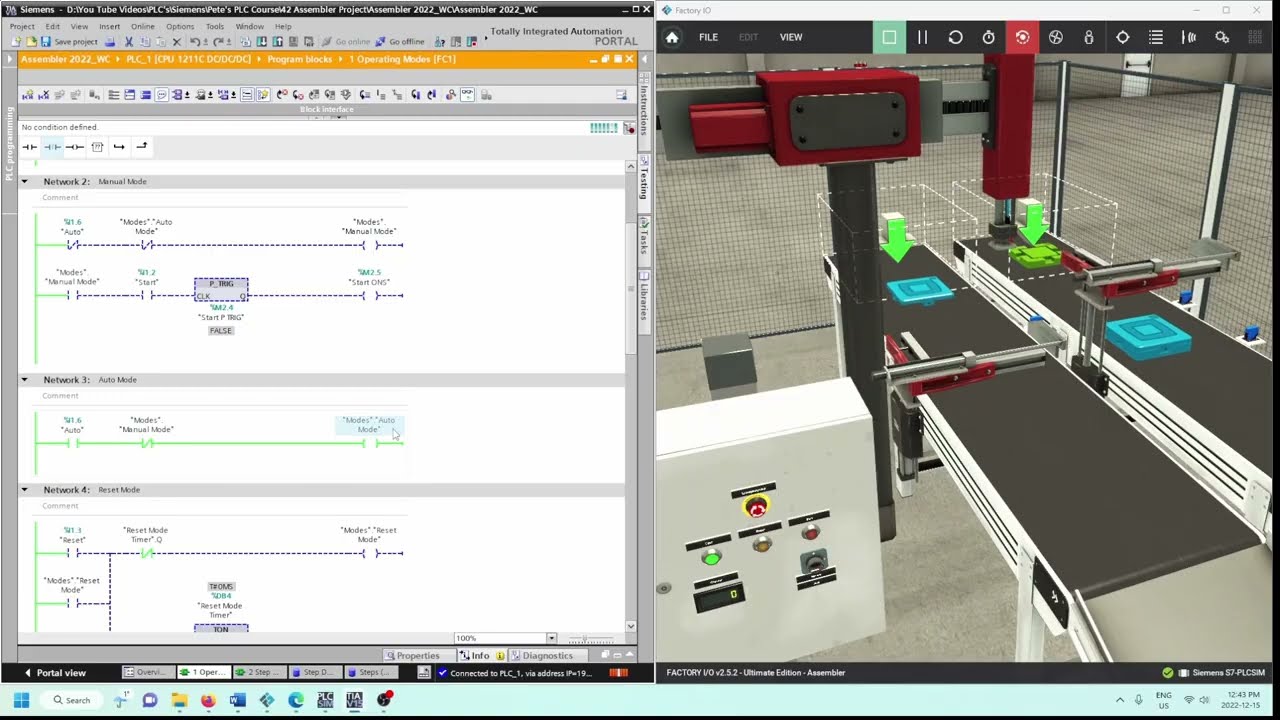 Siemens TIA Portal & Factory IO (Assembler Scene_Part 2_Step Definitions)