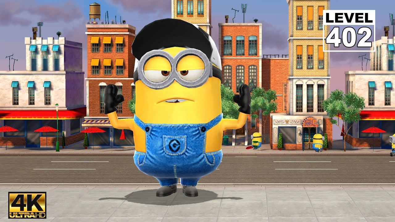 Minion Rush  Referee Minion commit 240 Despicable Actions by smashing other Minions at Downtown | 4K