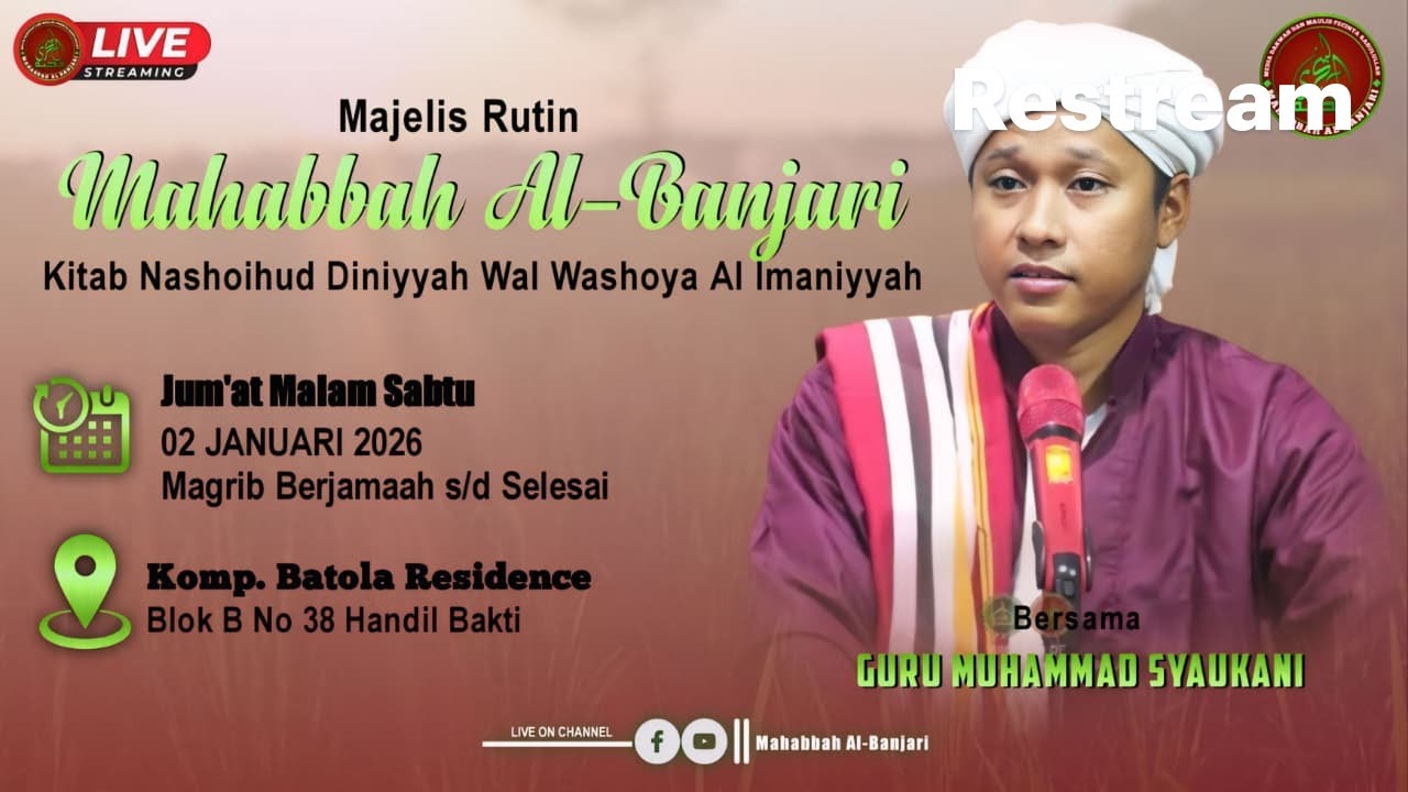 🔴[LIVE] Pengajian KITAB NASHOIHUDDINIYYAH Oleh GURU MUHAMMAD SYAUKANI Malam Sabtu 02 Januari 2026