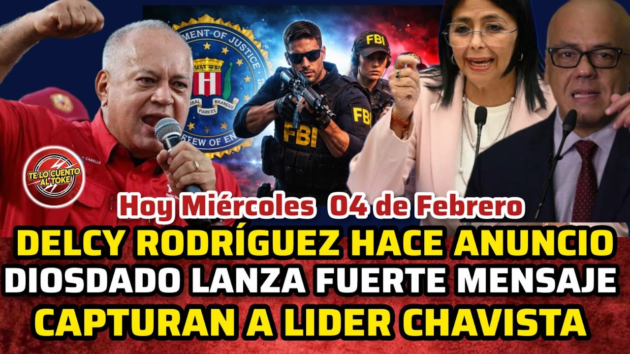 🔴DELCY RODRÍGUEZ HACE ANUNCIO/ DIOSDADO ENVIA MENSAJE / CAPTURAN A LÍDER CHAVISTA