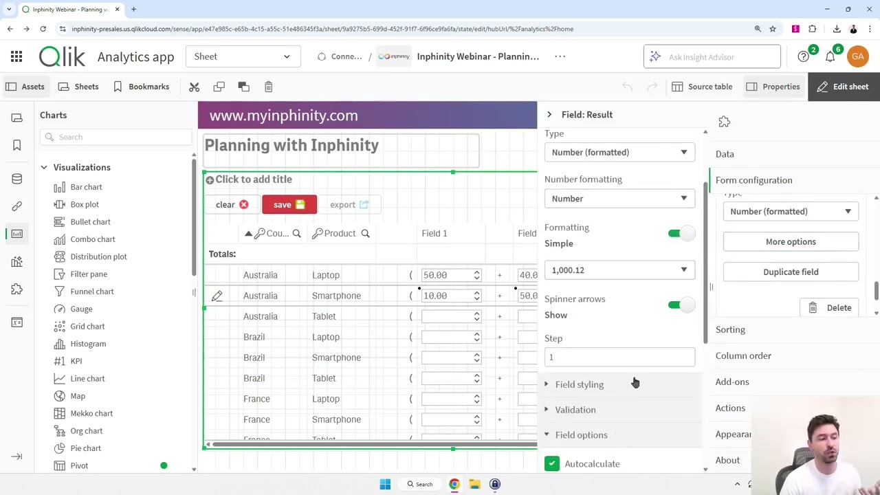 Alternative to Qlik Write Table - Use Inputs in Formulas in real-time