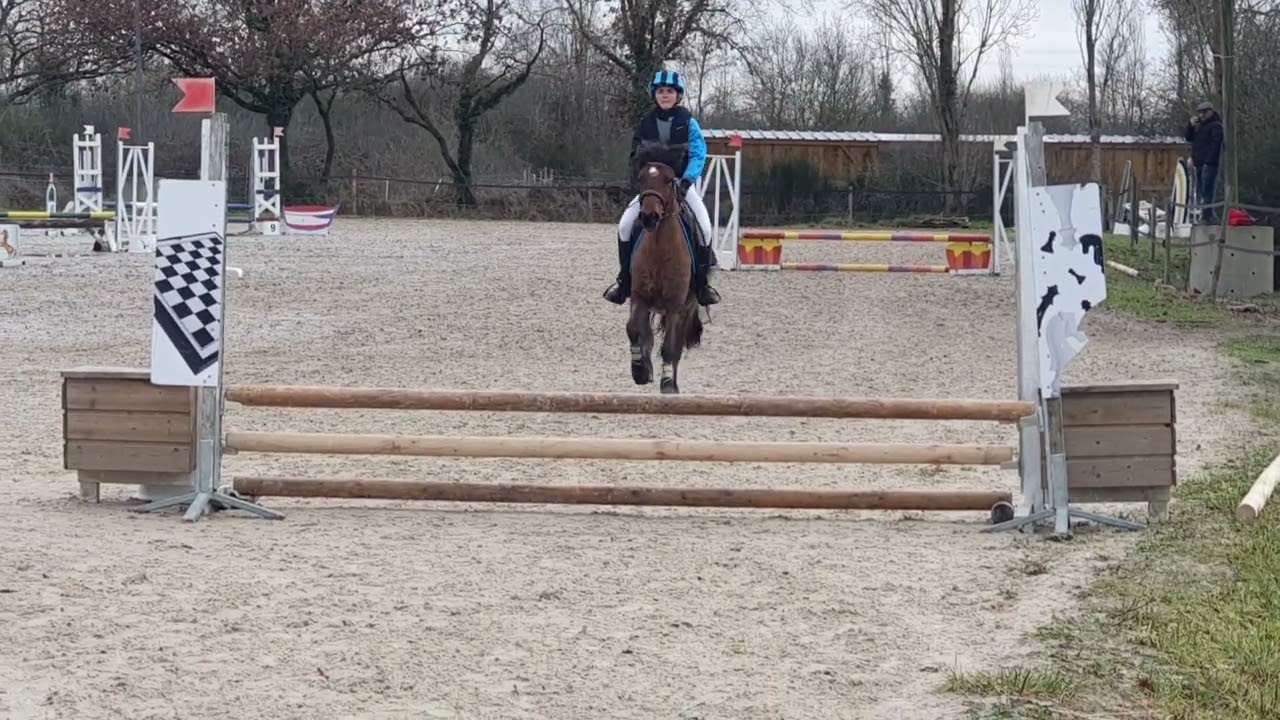 Thaïs et Isidor Derby eventing p2 cross écurie de bellevue 11 janvier 2026