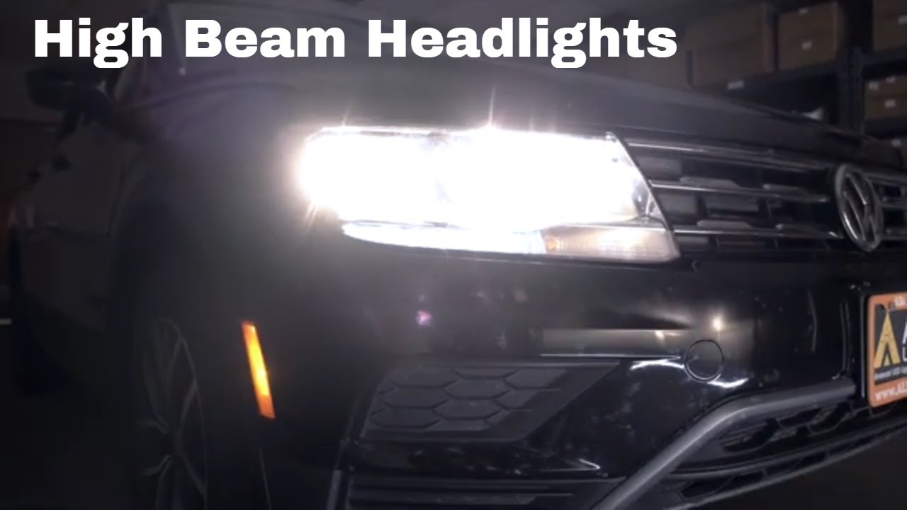 Замена | Замена лампы в фарах VW Tiguan | Установка светодиодной лампы дальнего света H7