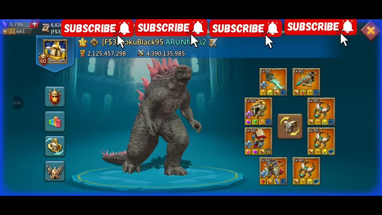 Lords Mobile - 3 targets, total troops destroyed: 104m 
