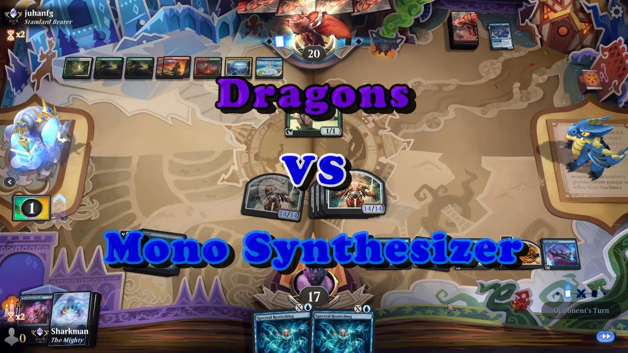 Game Shot 566 | Powr&oacute;t syntezatora Mono Blue | SPM Standard | MTG Arena
