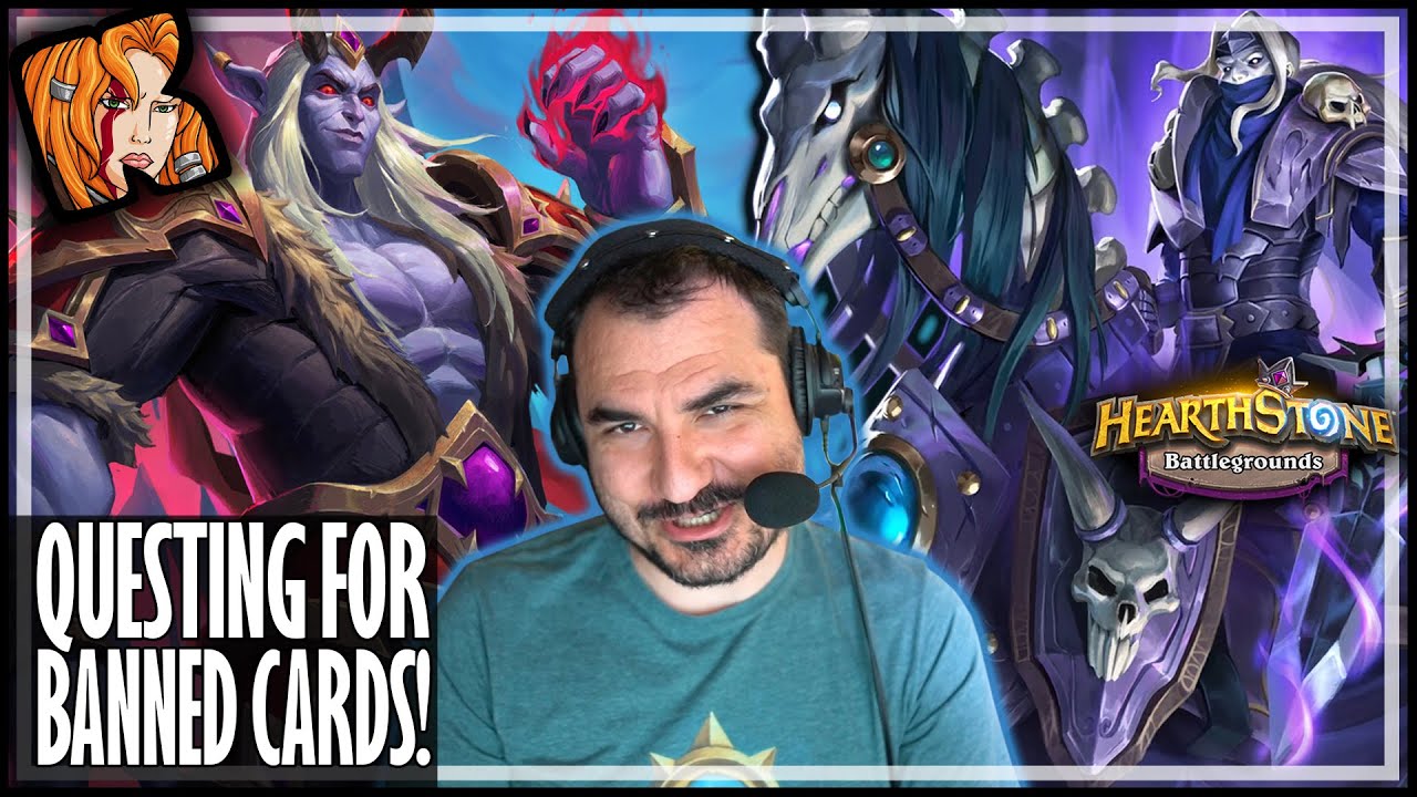 QUESTING FOR BANNED CARDS! - Hearthstone Battlegrounds Duos