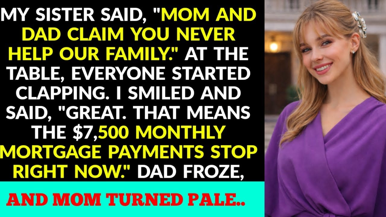 My Family Mocked Me at Dinner… So I Revealed the $7,500 a Month They Never Knew About..