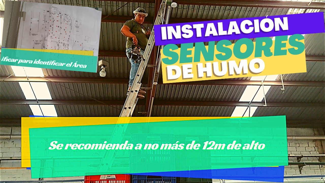 Como Instalar Sensores de Humo sistema contra Incendio 🔥