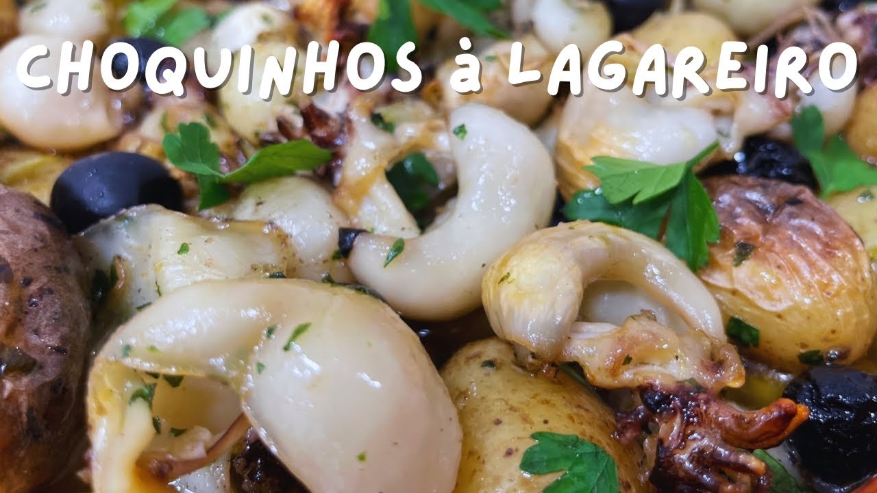 Choquinhos à lagareiro, receita fácil e saborosa 🫕