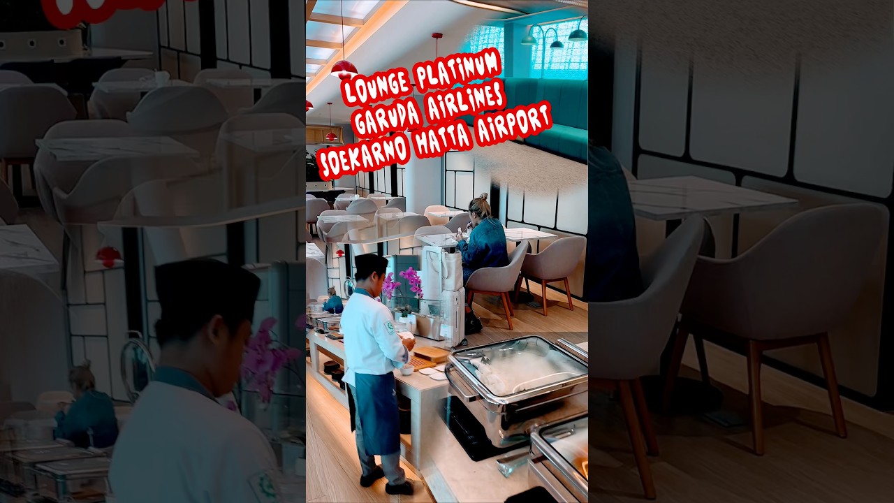 Lounge platinum garuda yang baru di terminal 3 bandara soekarno hatta 4k