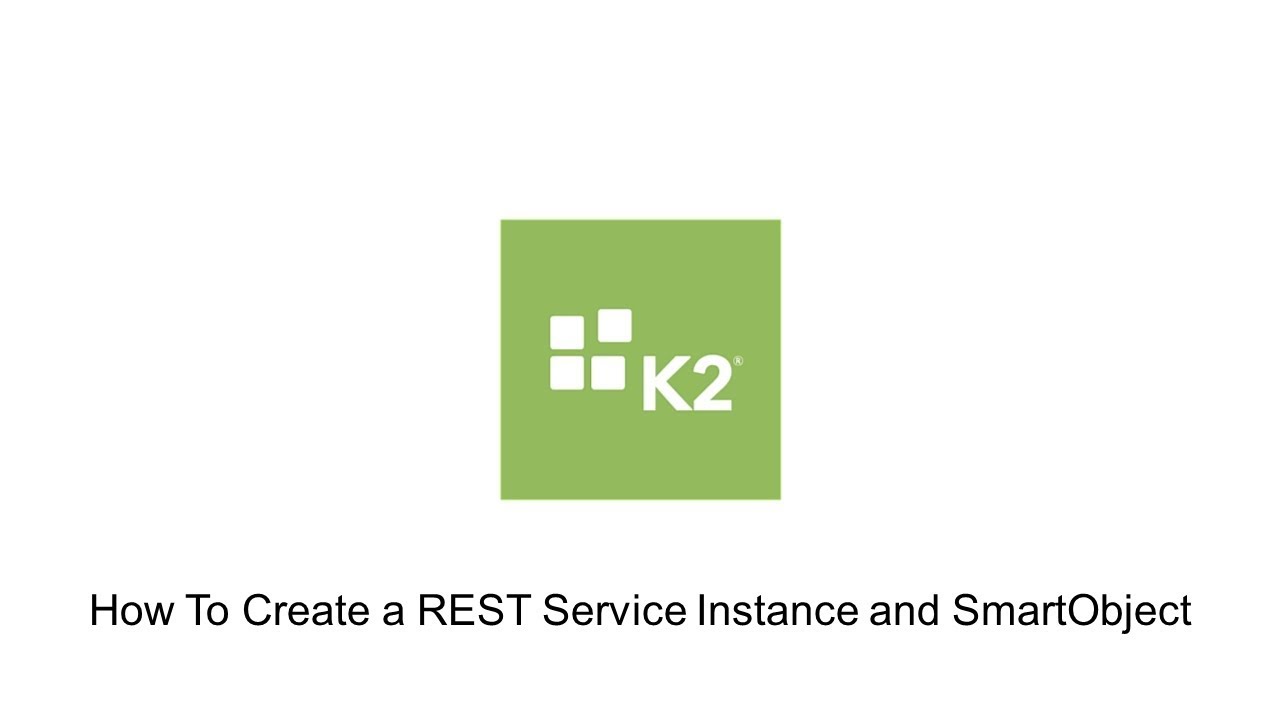 How-To: Create a REST Service Instance and SmartObject