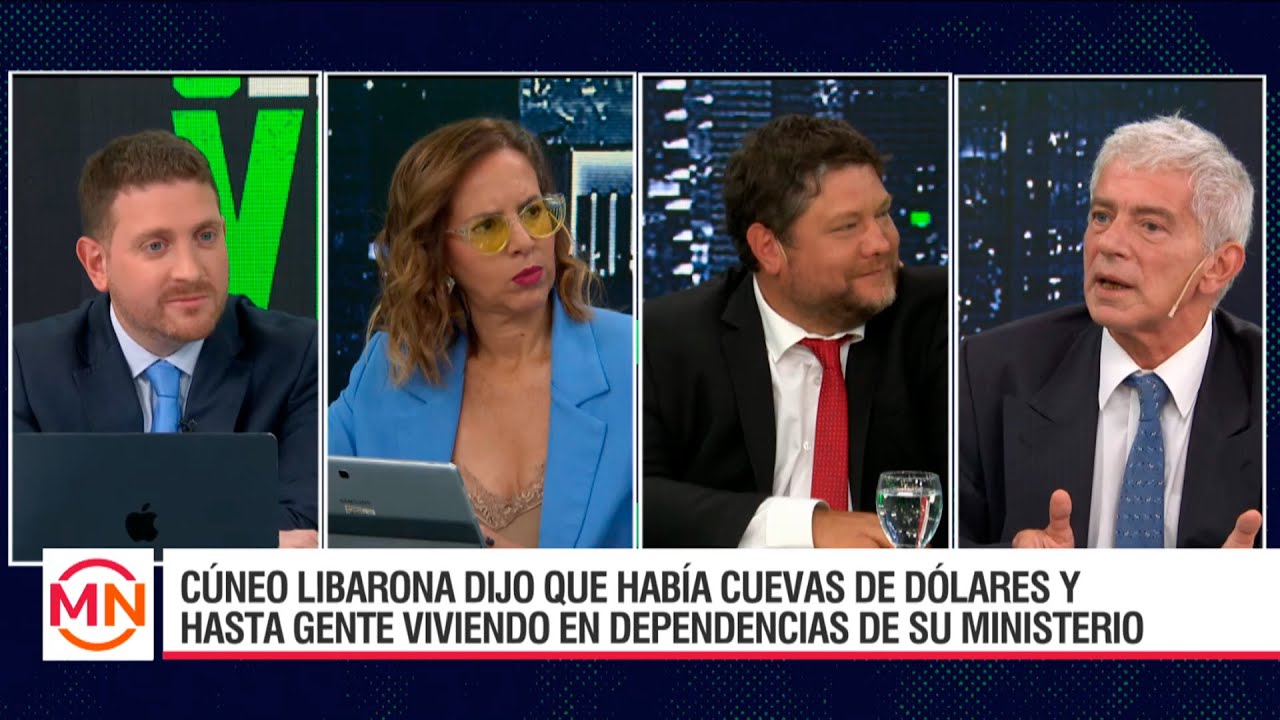 Cúneo Libarona dijo que había cuevas de dólares y gente viviendo en dependencias de su ministerio