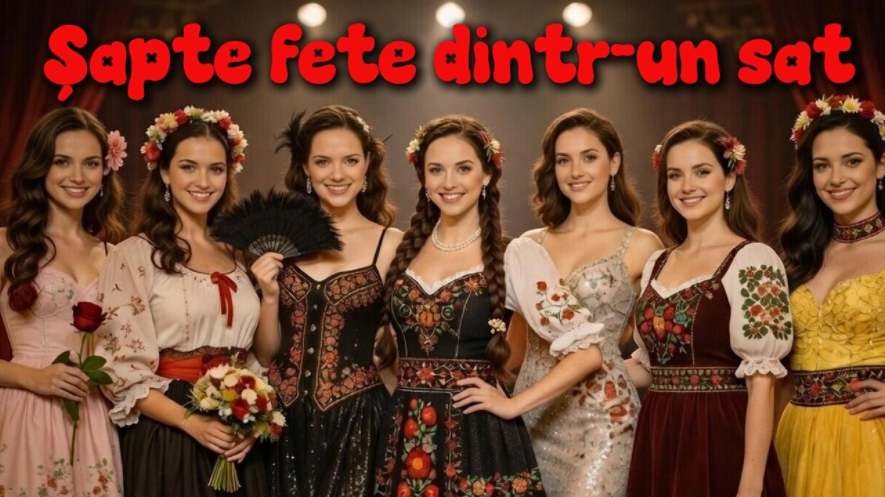 🌿🎬 7 FETE DINTR-UN SAT - Cântec Popular cu umor | Anton Pann