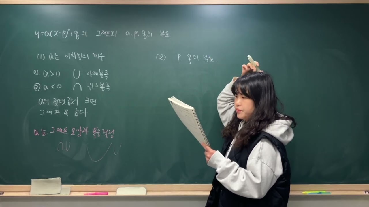 이차함수 y=a(x-p)^+q 의 그래프