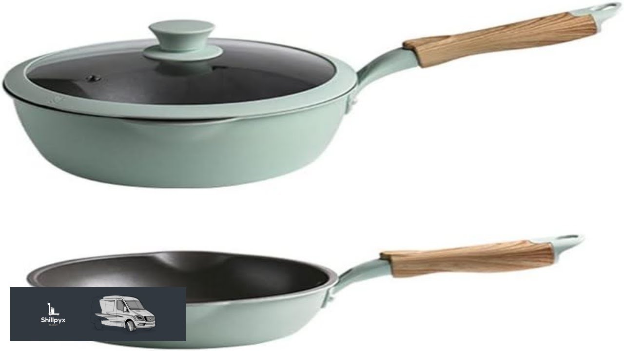3pcs Gas Stove Induction Cooker Kitchen Non Stick Frying Pan + Wok Cooking