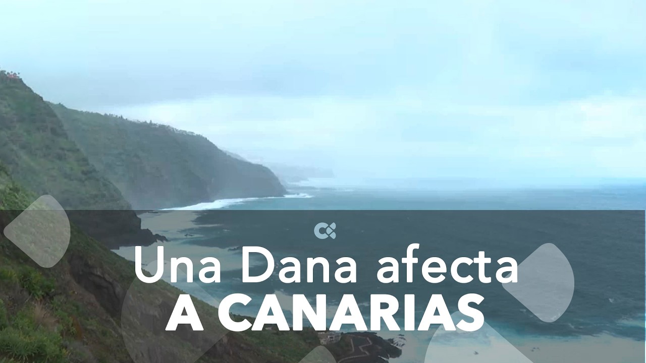 La dana trae a Canarias lluvia, frío, viento, oleaje y calima