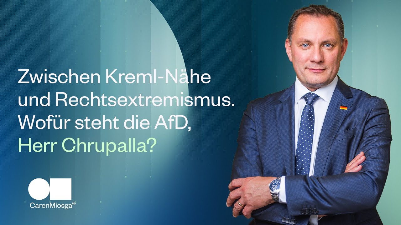 Zwischen Kreml-Nähe und Rechtsextremismus – wofür steht die AfD, Herr Chrupalla? | Caren Miosga