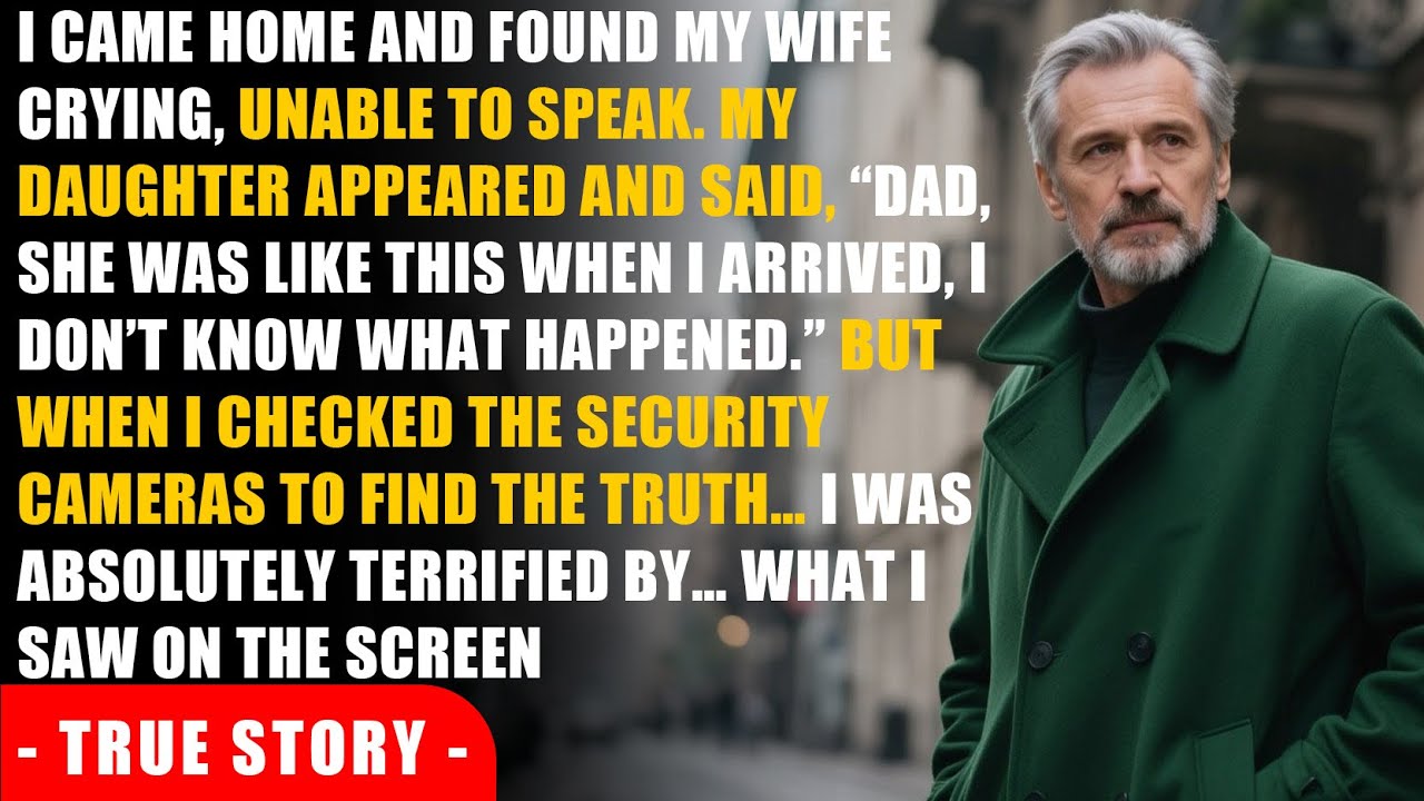 I Came Home And Saw My Wife Crying. My Daughter Didn't Know Why. But When I Checked The Cameras…