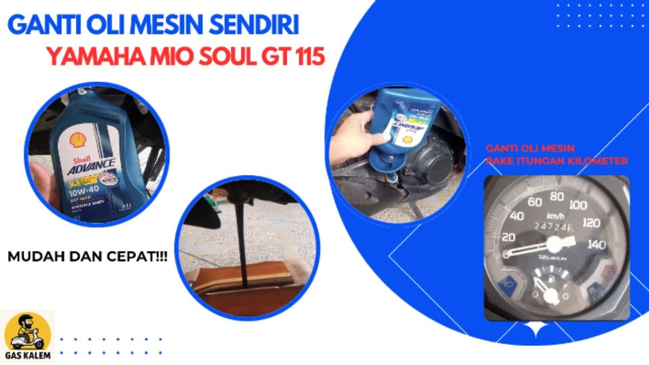 Cara Ganti Oli Mesin Yamaha Mio Soul Gt 115 | Mudah, Cepat & Hemat