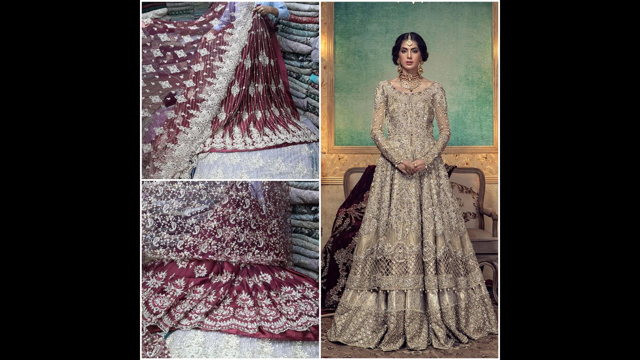Pakistani Lehenga and Net Fabrics || Maxi || Sahri || Hand Works Fabrics || CutDana