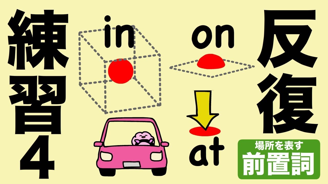 場所を表す英語の前置詞 (at in on by)と the の発音を徹底マスター！英語のスピーキングとリスニングに [#103]