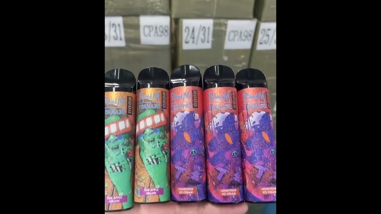 RandM tornado 8000 puffs,20 flavors available #disposablevape #randmvape #randm #puffbar #vape