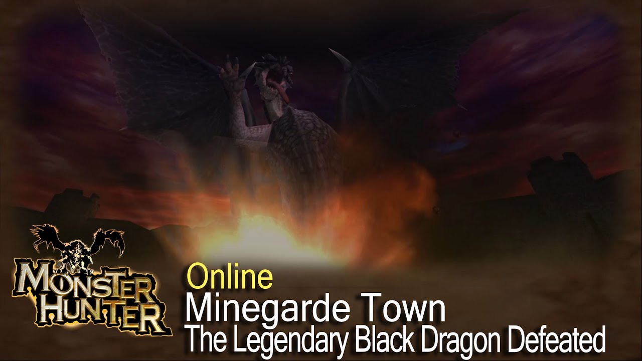 Monster Hunter (JP) English Patch: Minegarde Town - The Legendary Black Dragon Defeated [16:9]
