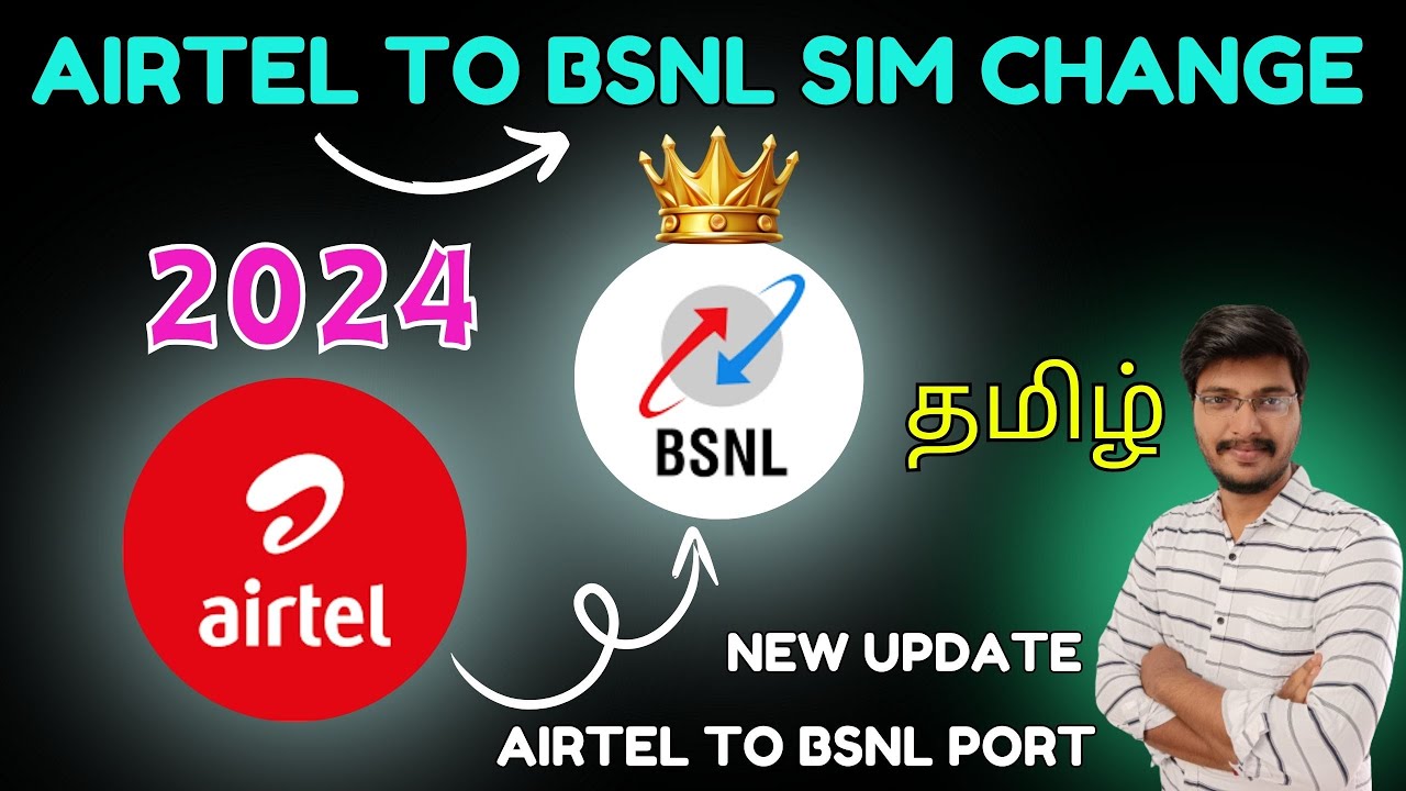 Перенос номера с Airtel на BSNL на тамильском языке | Замена SIM-карты с Airtel на BSNL на тамиль...