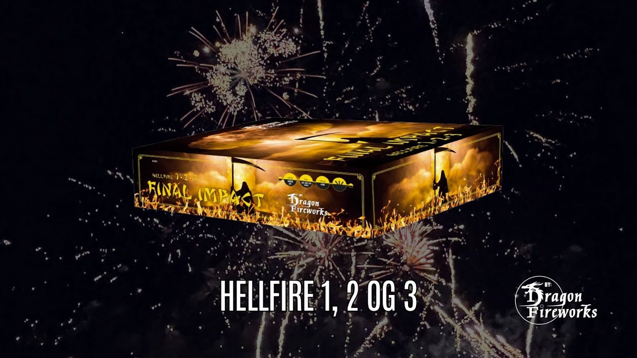 Hellfire 1, 2 og 3 by Dragon Fireworks fyrværkeri Danmark