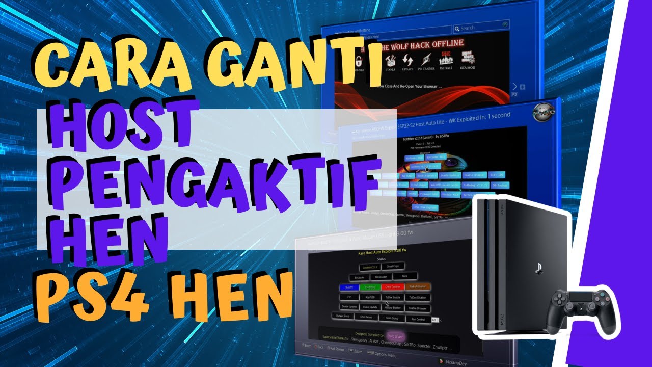 Mudah! Cara aman ganti host Pengaktif HEN PS4