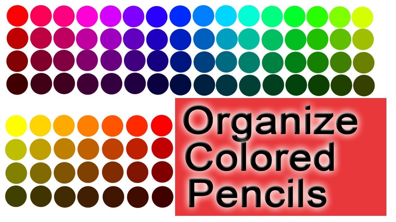 Organize Arteza 72 Colored Pencils by Color Wheel Order