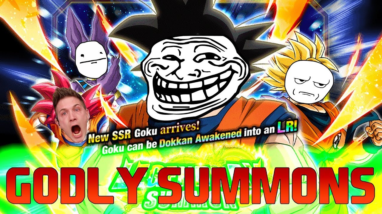 LR LUCK! I SUMMON YOU! Int God Goku Legendary Summons | Dragon Ball Z Dokkan Battle