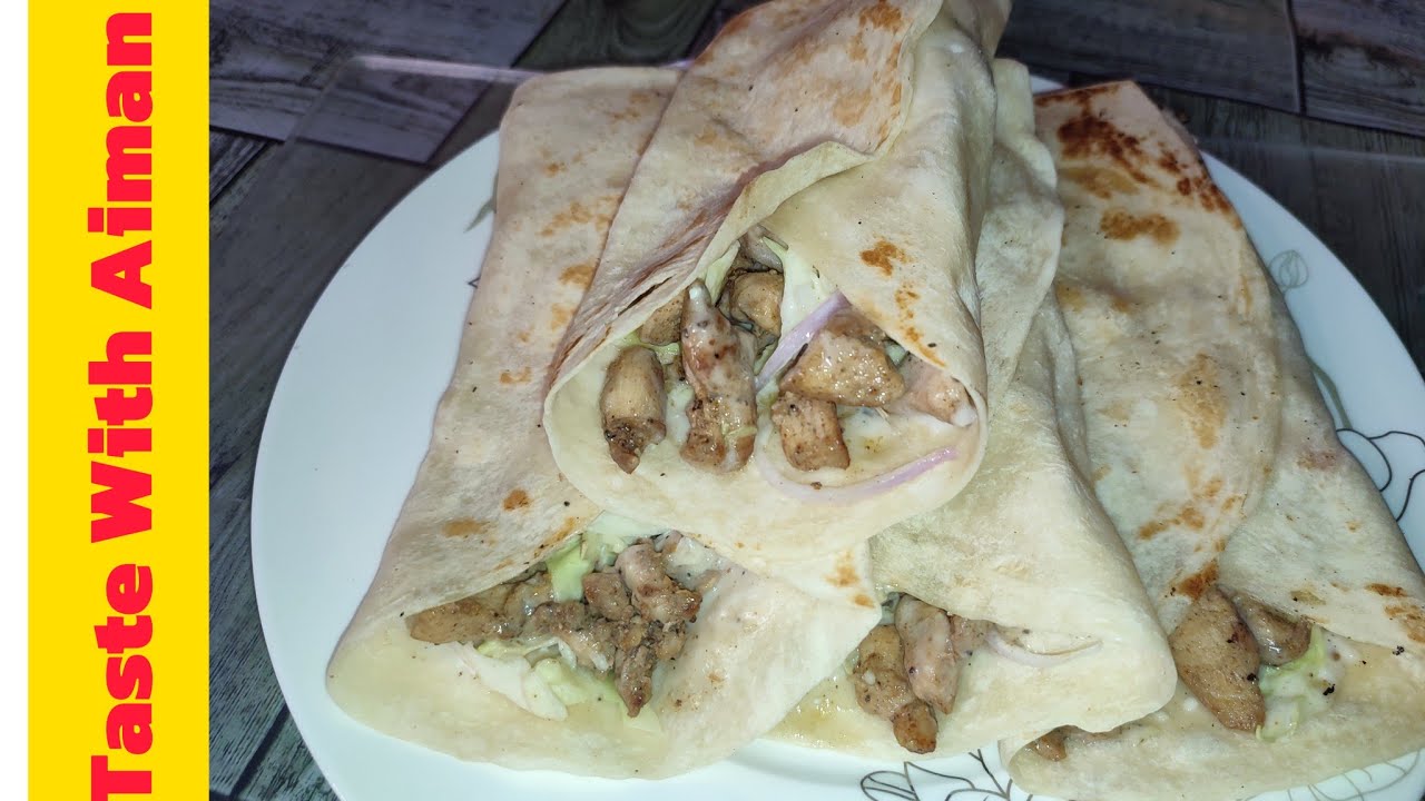 Chicken Shawarma Wraps Recipe By Taste With Aiman