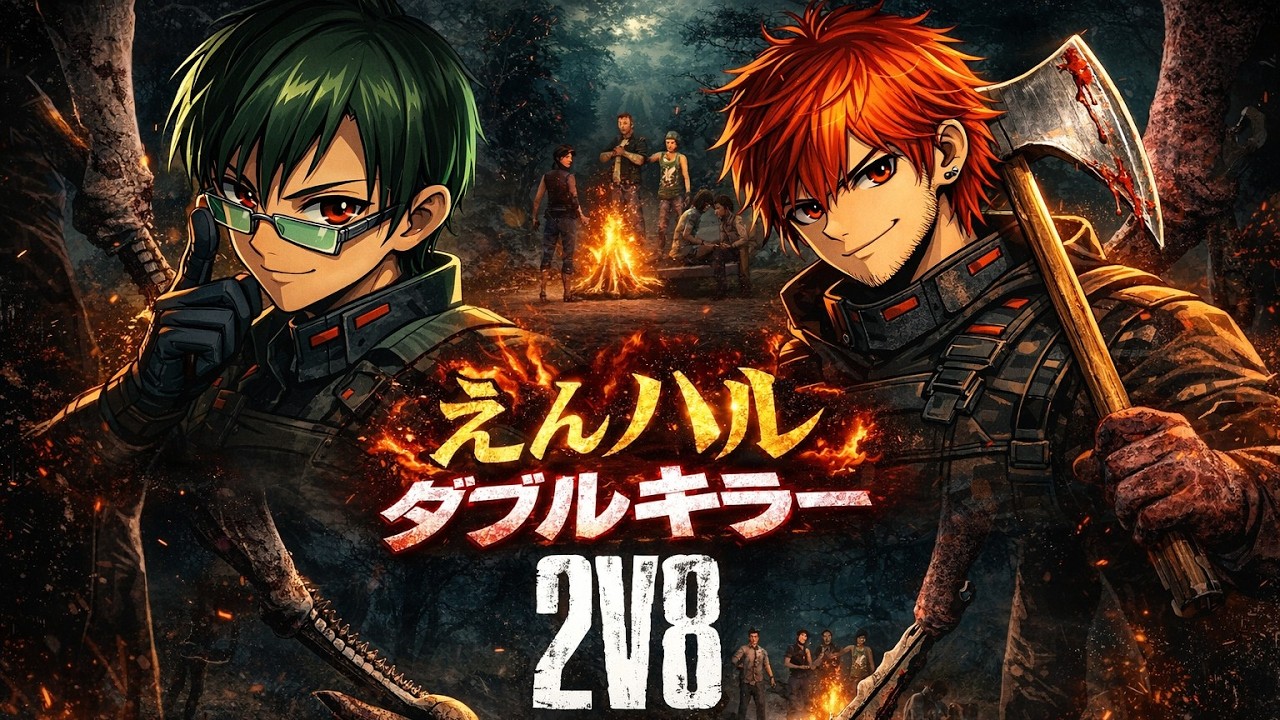 【DBD】2v8ダブルキラー配信！えんハルでラストスパート！【デッドバイデイライト、デドバ、デドバイ】#21