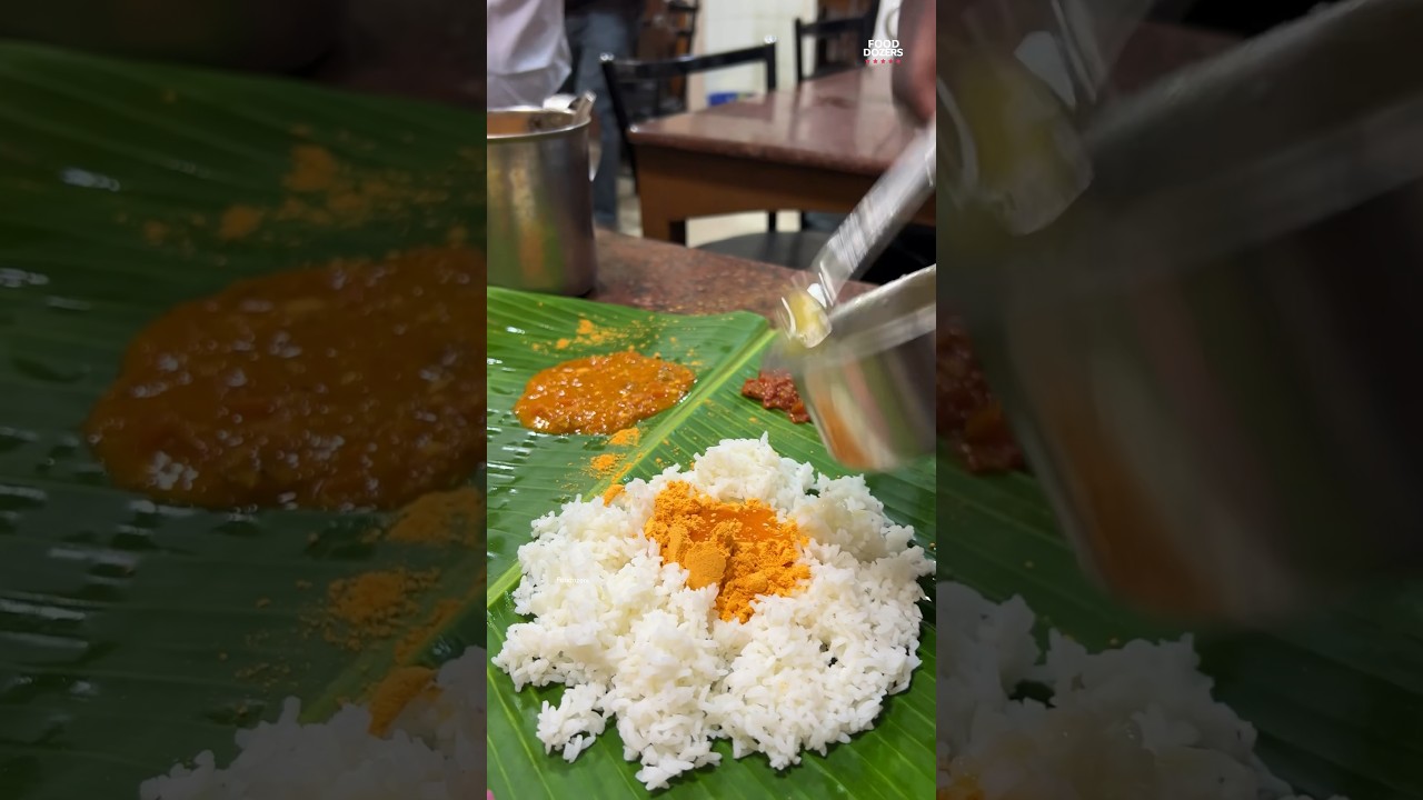 மிக சுவையான ஆந்திர UNLIMITED MEALS‼️🔥 The National Lodge chennai #foodozers