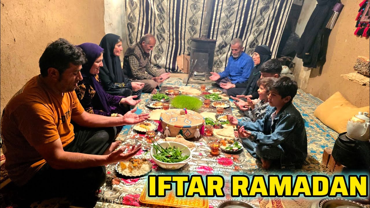 Traditional Iftar in Ramadan | A Rural Iranian Family Cooks a Delicious Feast in a Cozy Village Home