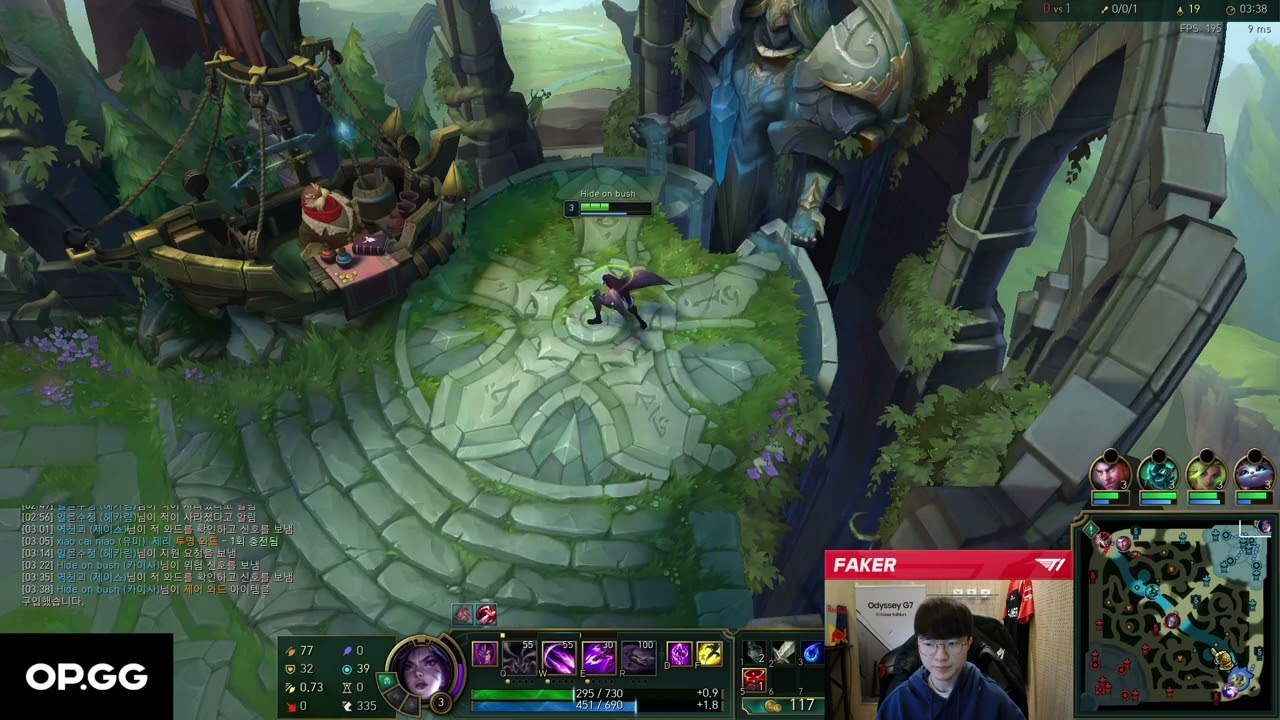Full Live Stream T1 Faker  Korean server challenge rank 17/03/2022 Twitch.tv