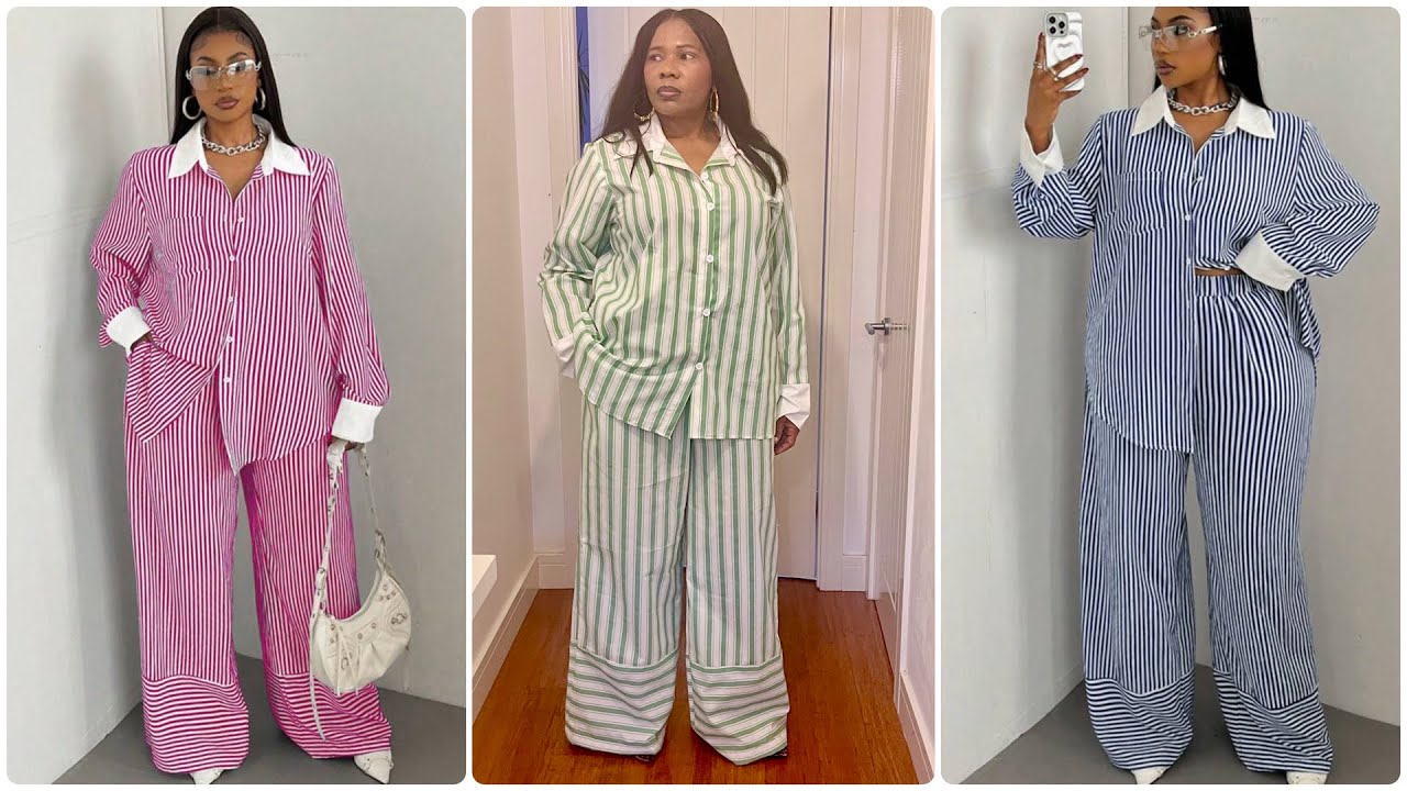 How To Cut And Sew A Trendy Oversized Shirt And Trouser/Two piece Shirt And Pants