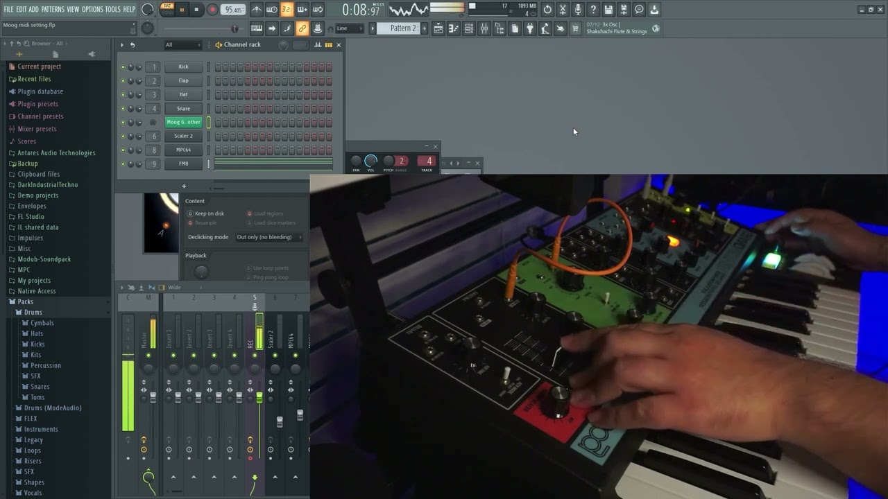 Sunday jam - Ambient / Chill - Moog Grandmother + MPC Studio + FM8