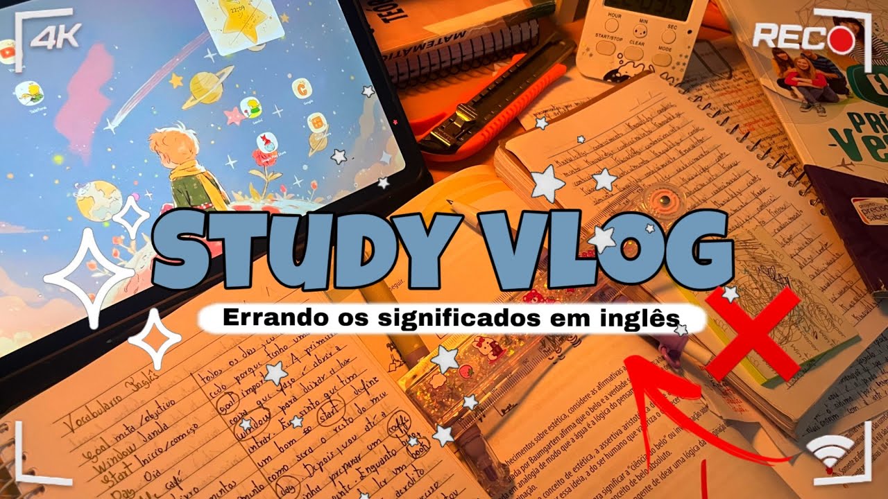 Study Vlog 🌱(Errando os SIGNIFICADOS em INGLÊS) 😒✨ #study #ingles 