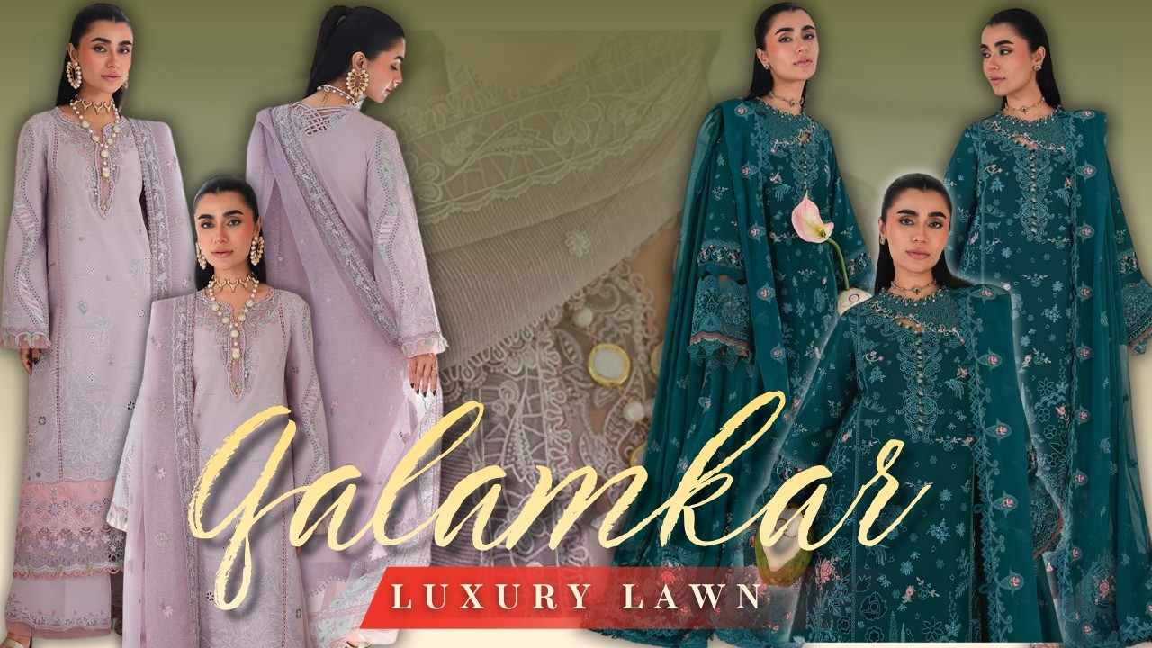 Qalamkar Sahil Luxury Lawn 💯 | Eid 2026 Special 🌙 | Top Quality Designer Outfits for Summer 💫